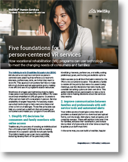 TIP SHEET: Five foundations of person-centered vocational rehabilitation